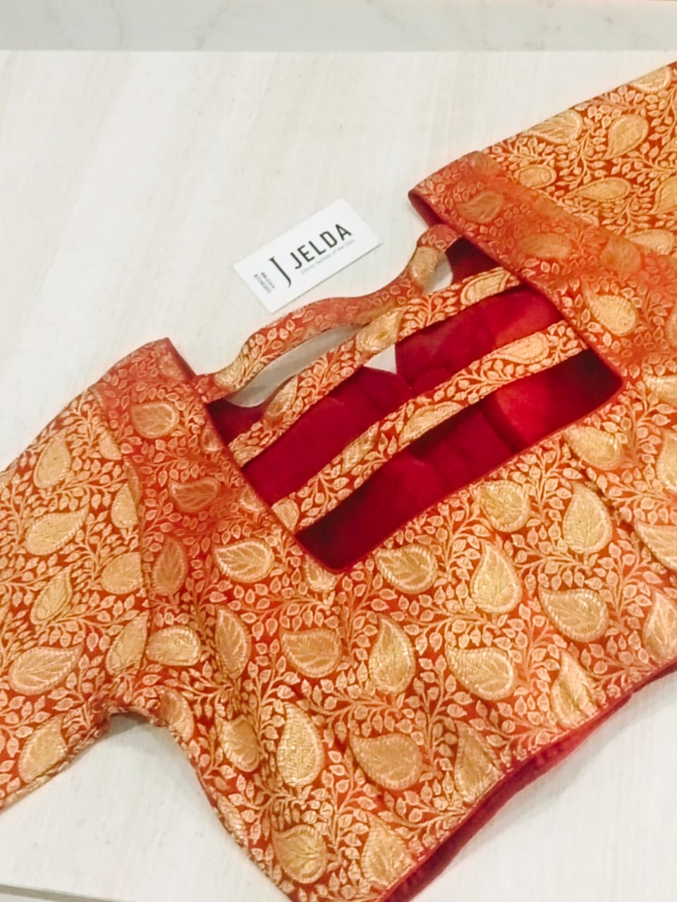 Banaras fabric ready made blouse