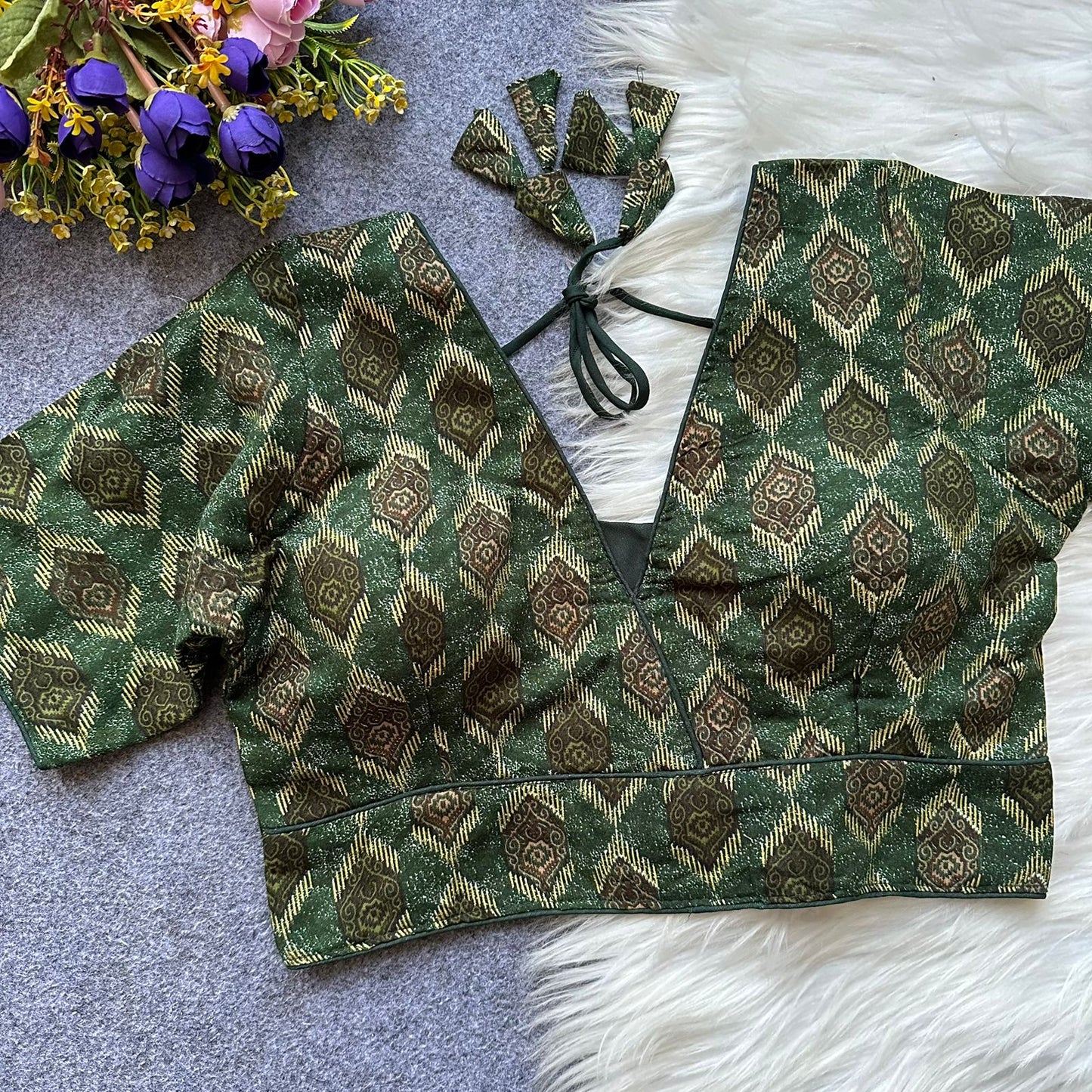 Pure Reyon Cotton ready made blouse