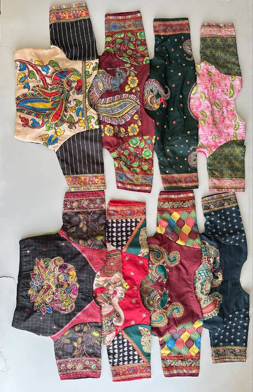 Pure Cotton Hand work ready made blouse