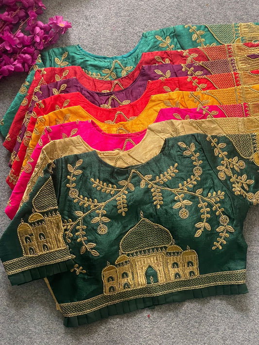 Fentam silk ready made blouse