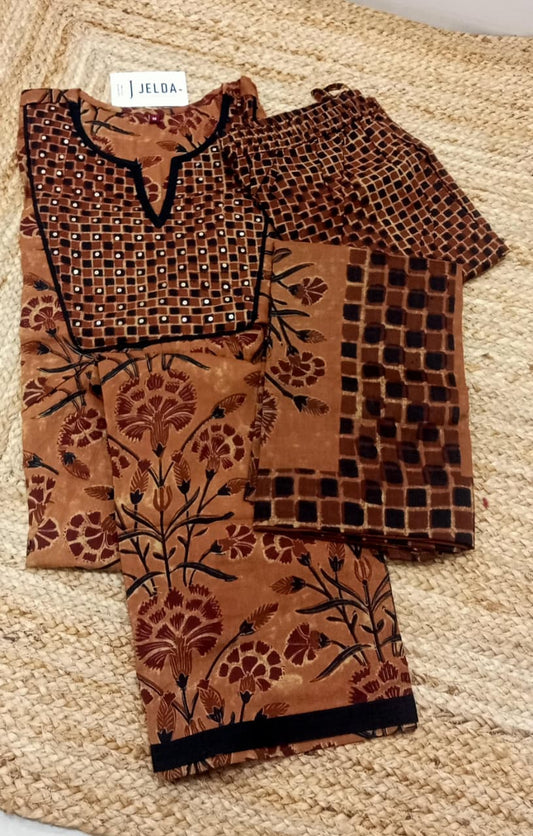 Cotton printed salwar suit