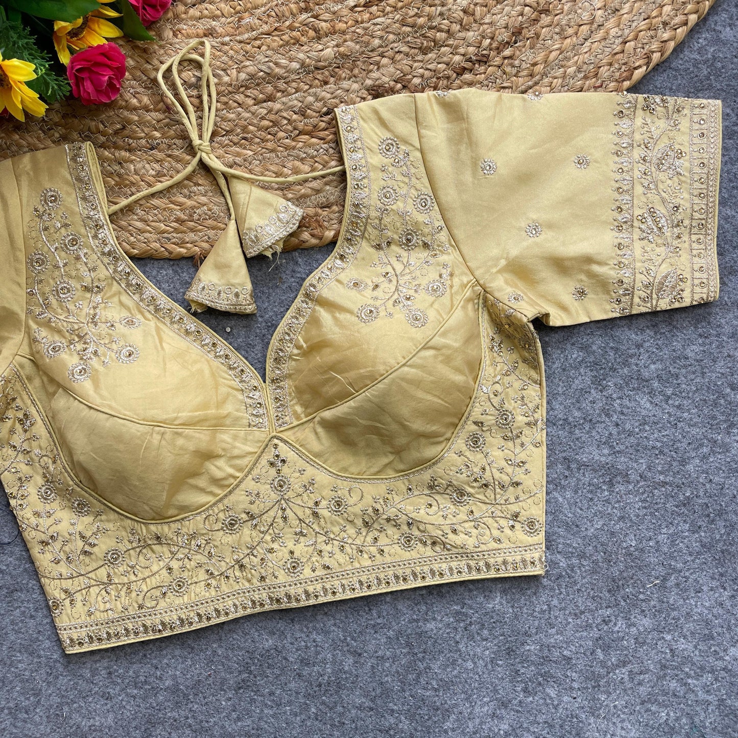Heavy silk ready made blouse