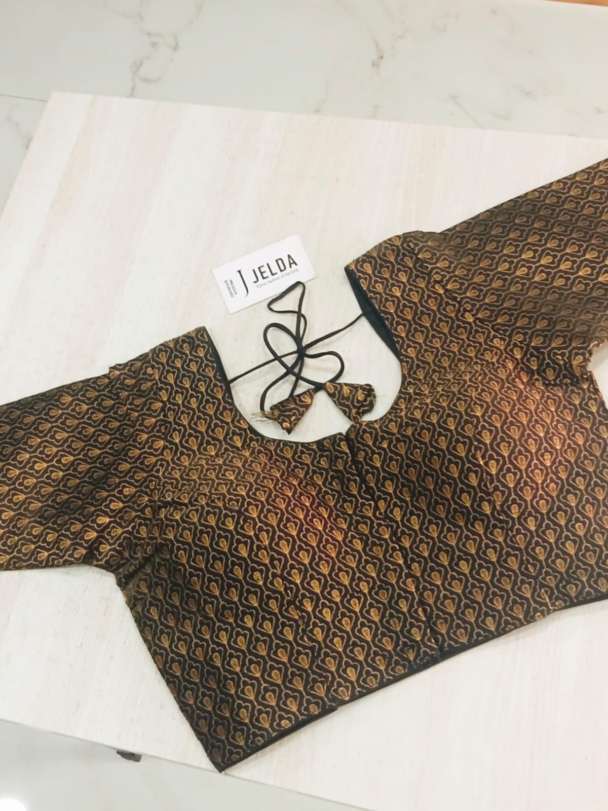 Banaras fabric ready made blouse