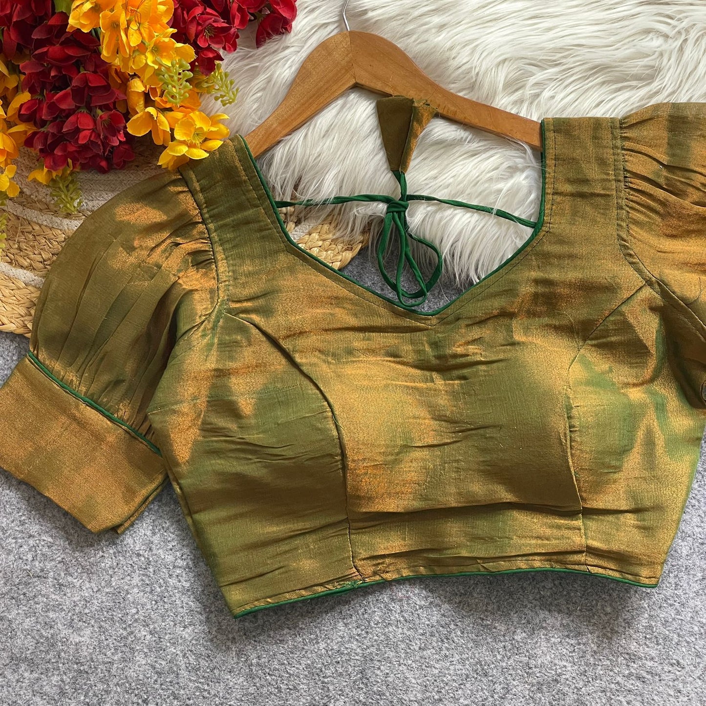 Pure Erode Silk Cotton ready made blouse