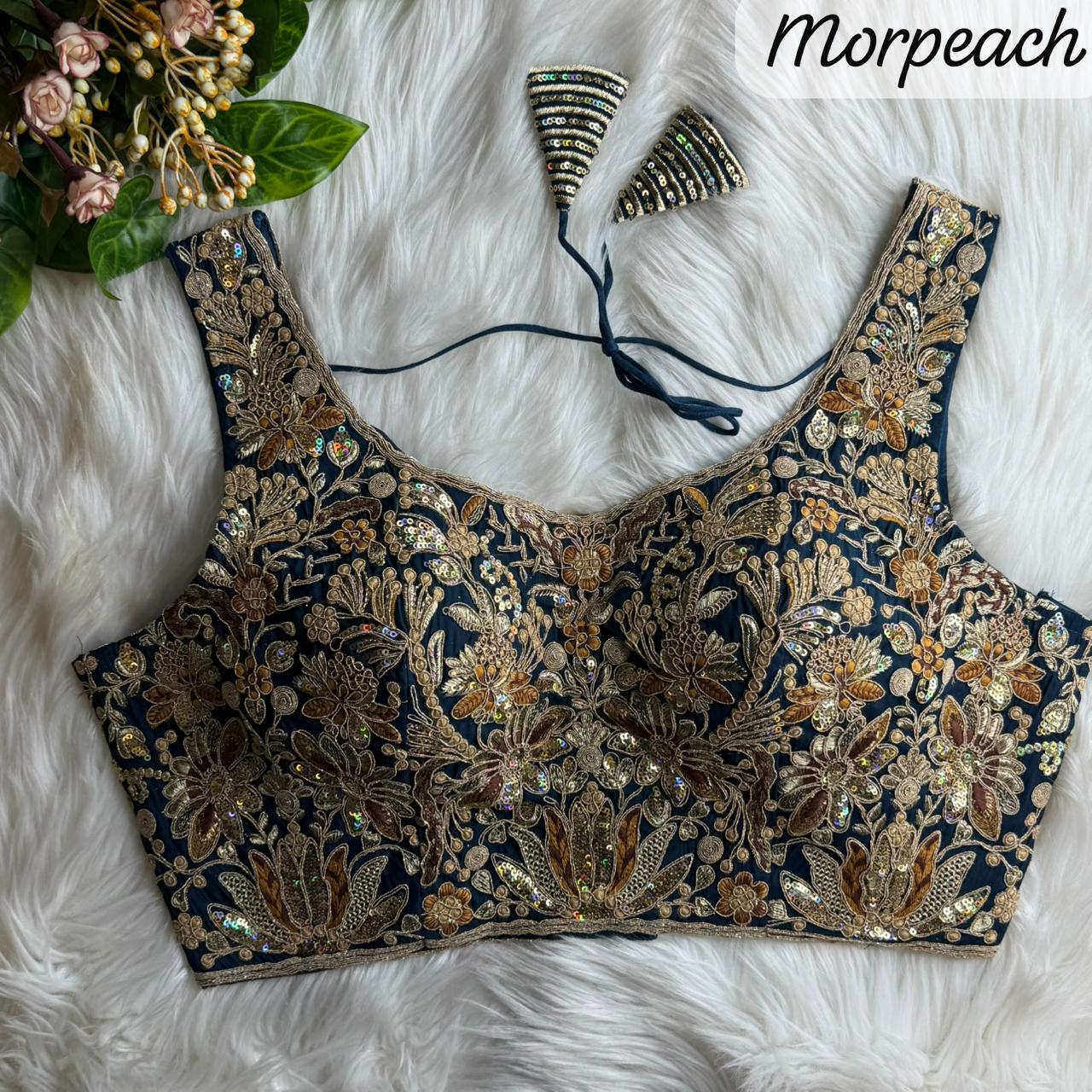 Heavy Pure Soft Roman Silk With Tricot Fuising ready made blouse