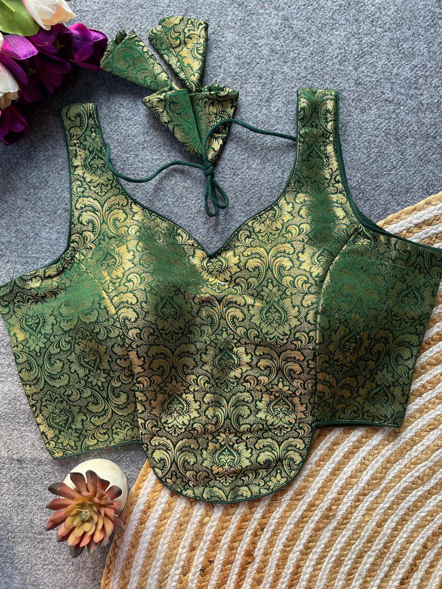 Heavy Jecard ready made blouse