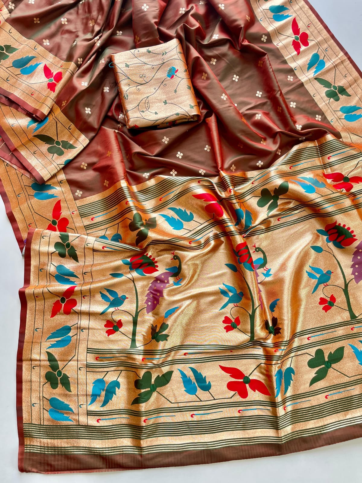 Mayuri Paithani Silk Saree