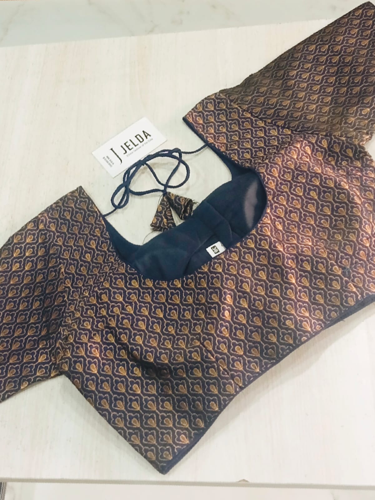Banaras fabric ready made blouse