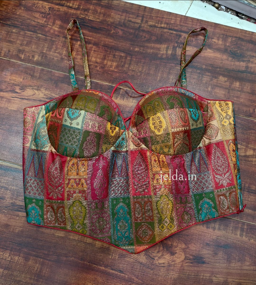 Corset multi banarsi brocade custom made blouse