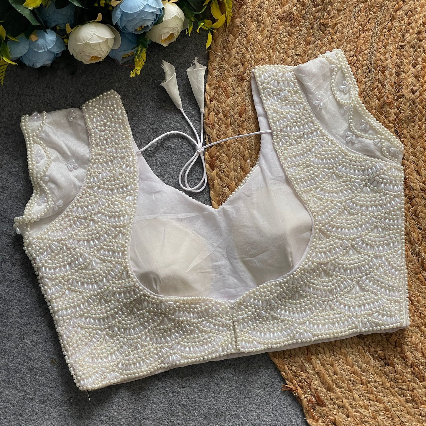 Pure Handwork ready made blouse