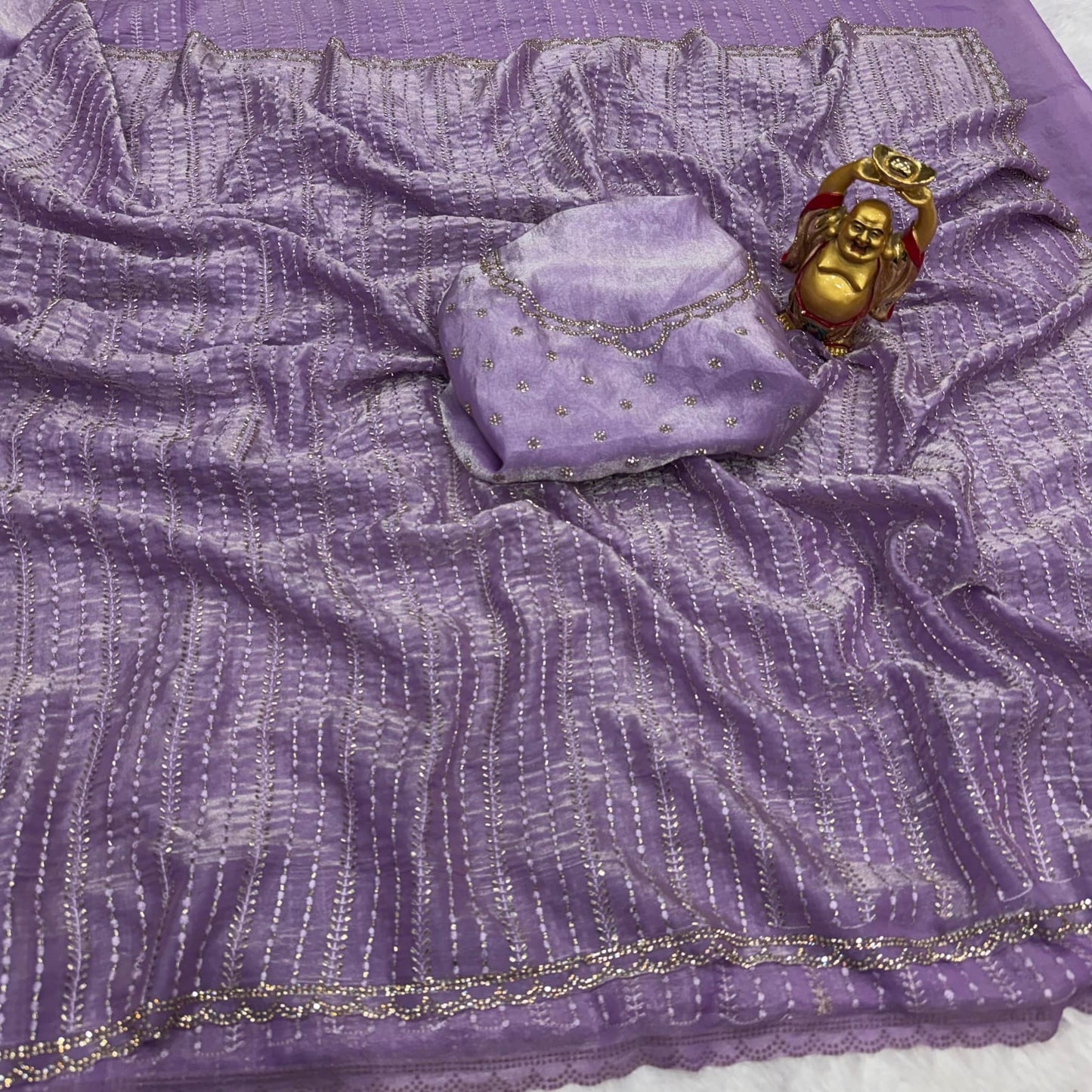 Presenting fendy satin beautiful saree