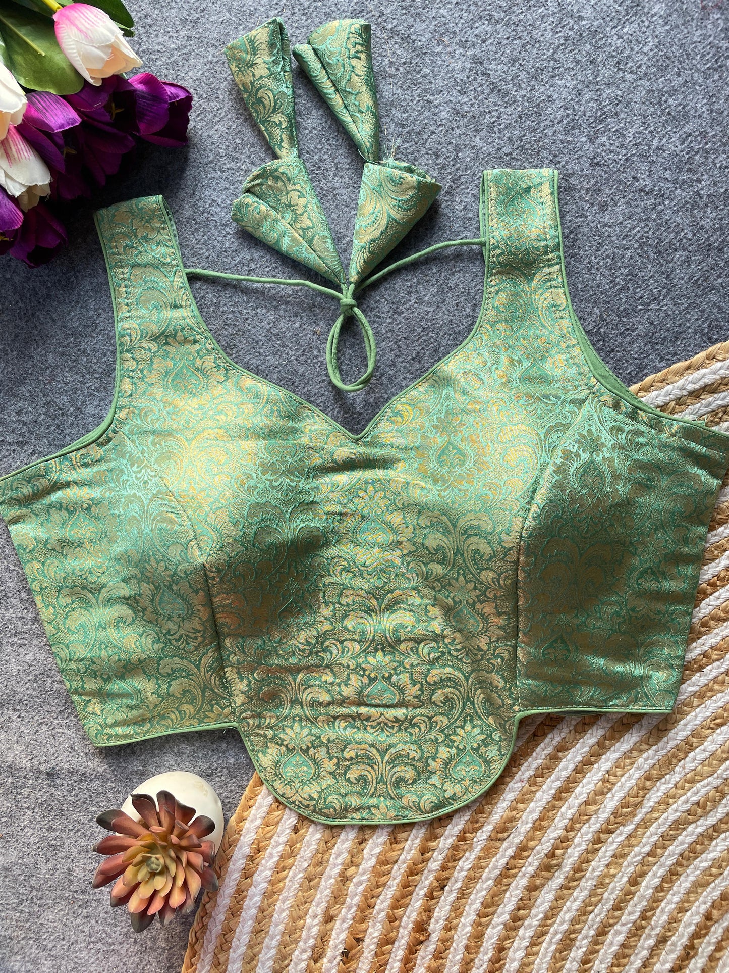 Heavy Jecard ready made blouse