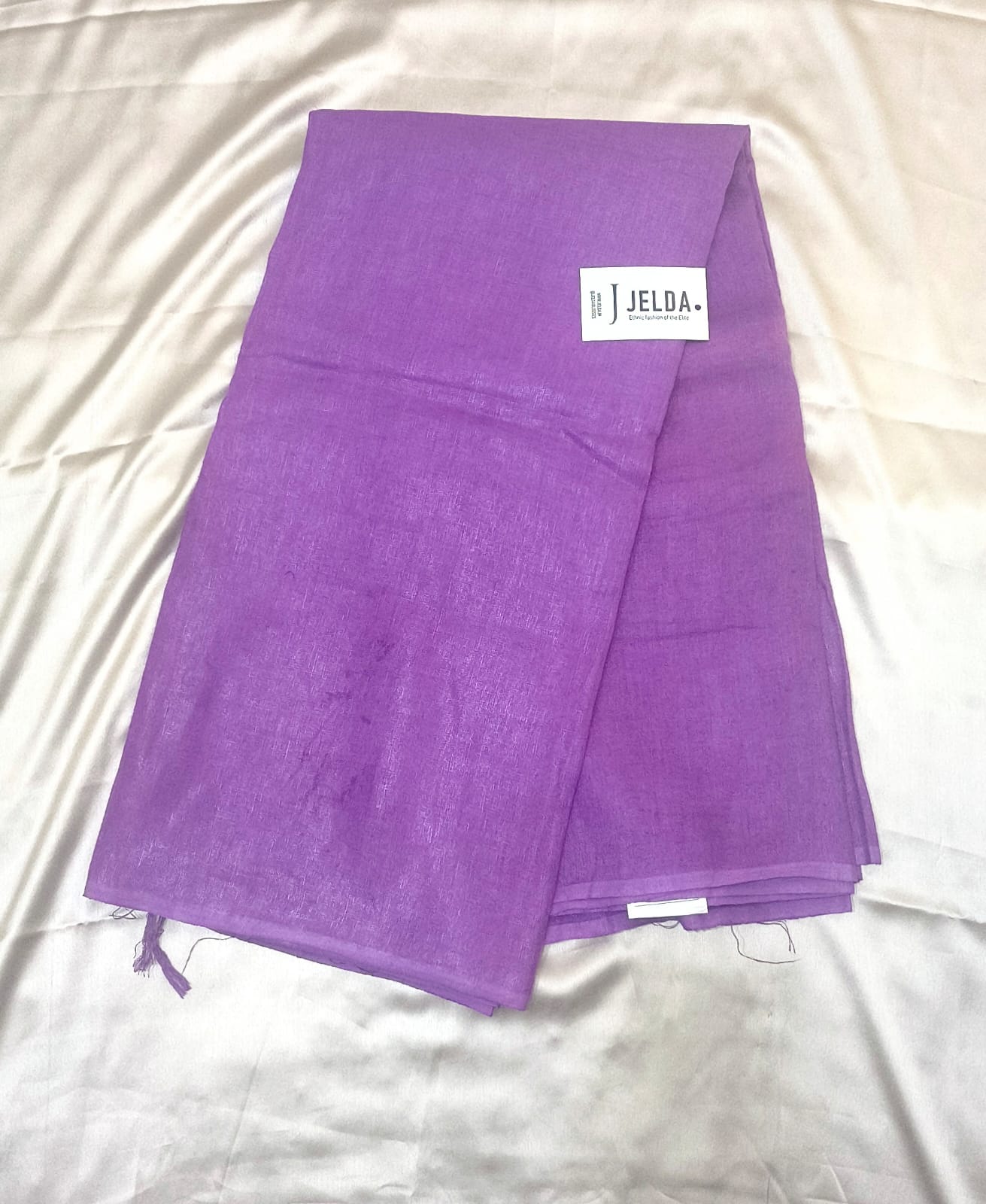 Pure linen cotton saree