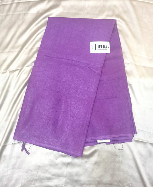 Pure linen cotton saree