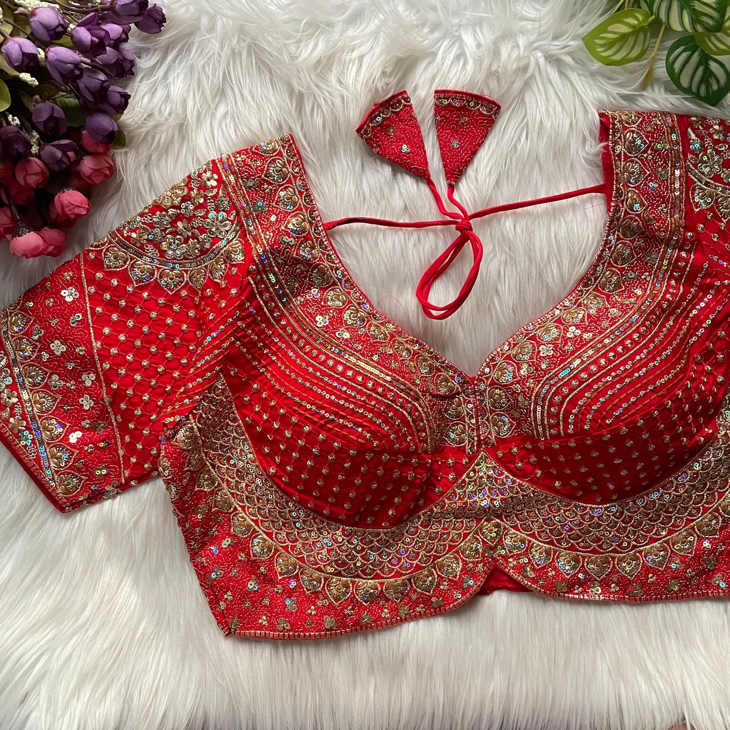 Heavy pure soft roman silk tricot fuising ready made blouse