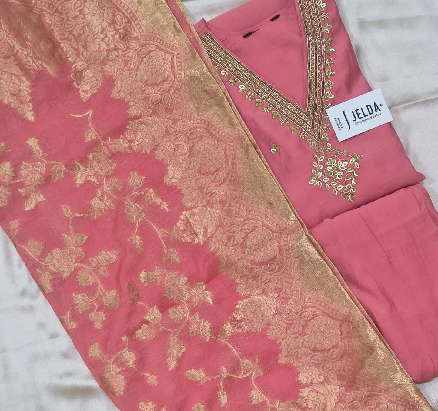 Zari work salwar suit
