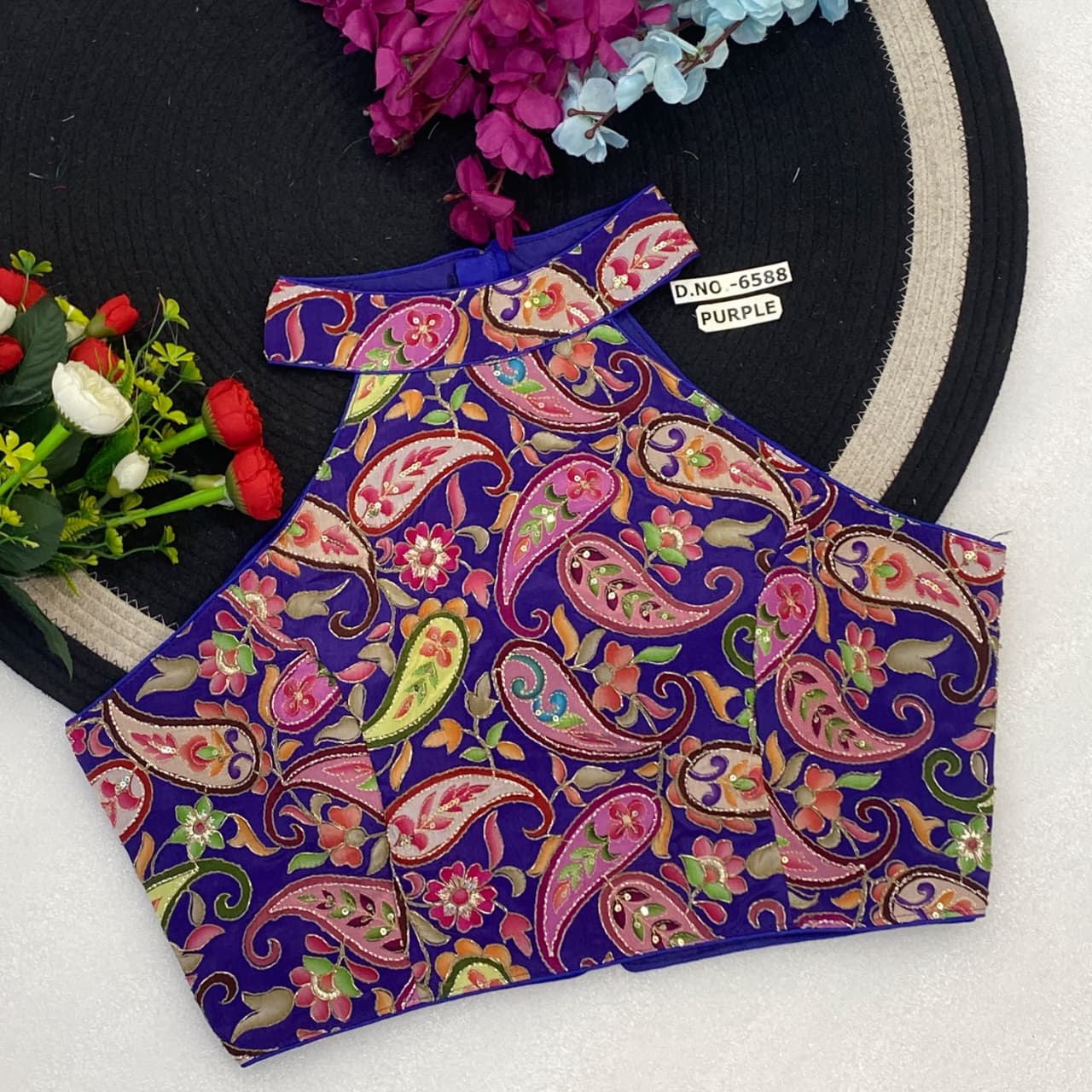 Crep viscose pojisan ready made blouse