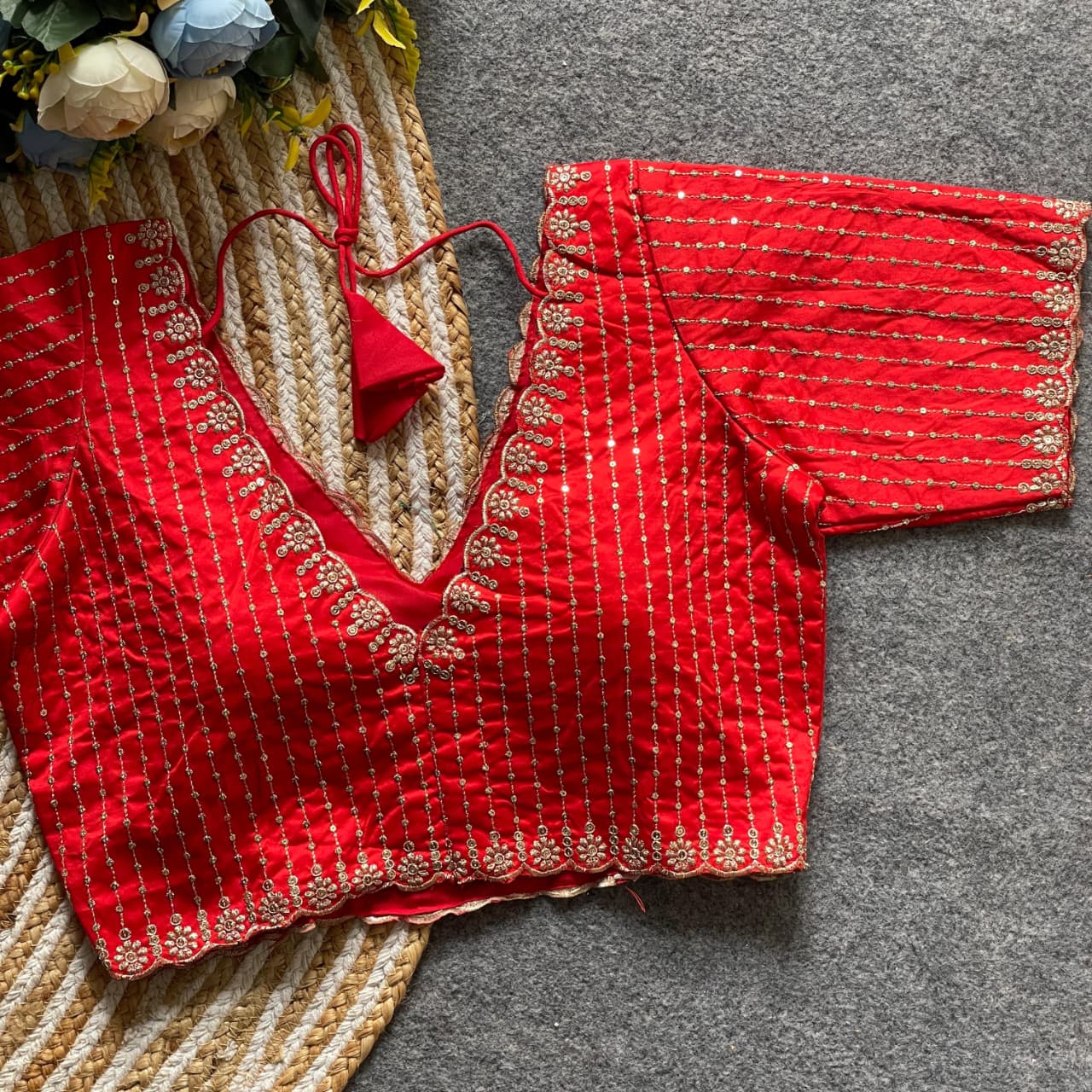 Banarasi silk ready made blouse