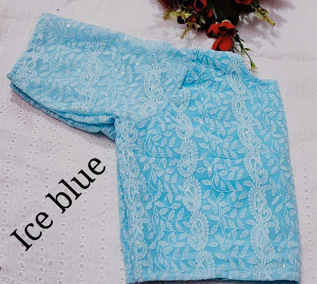 Chikonkari ready made blouse