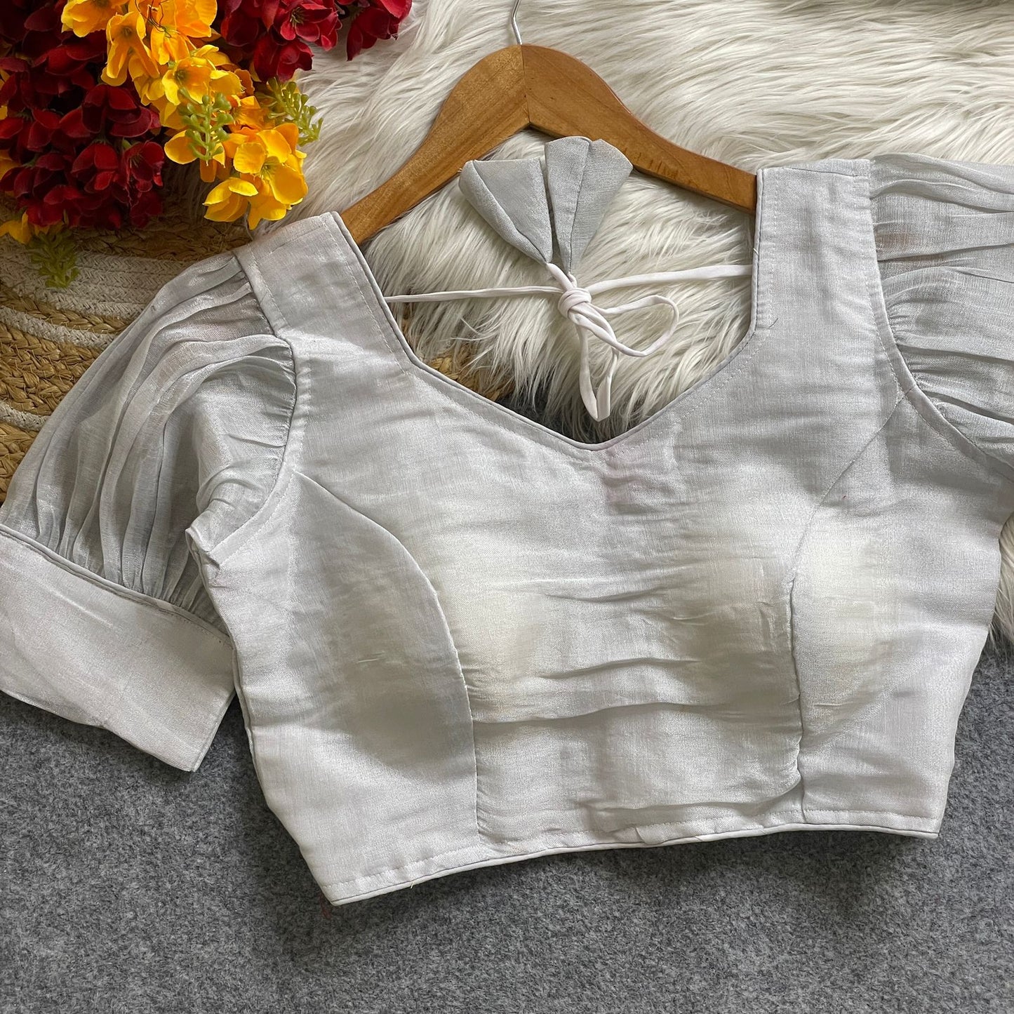 Pure Erode Silk Cotton ready made blouse