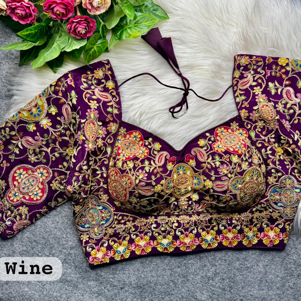 Beautiful Position Work Madhubala ready made blouse