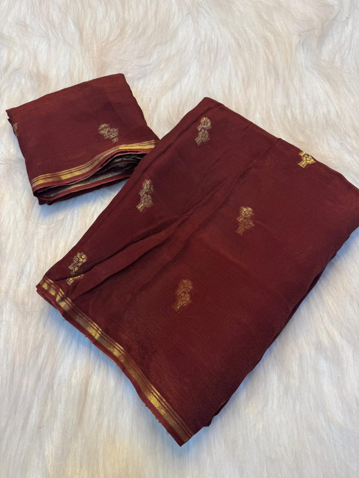 Viscose Creap Georgget silk Saree