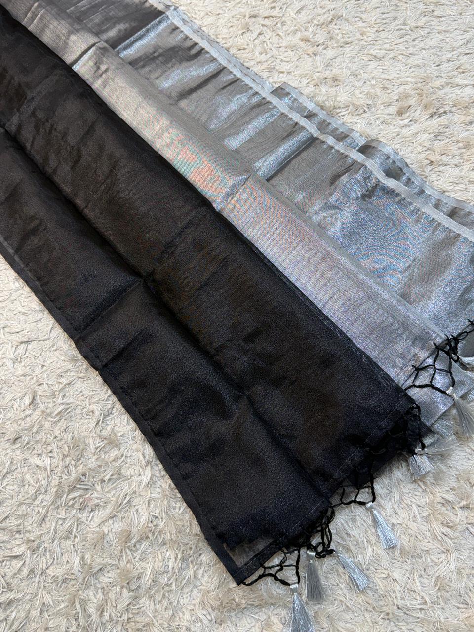 Banarasi Glass Tissue Silk Saree