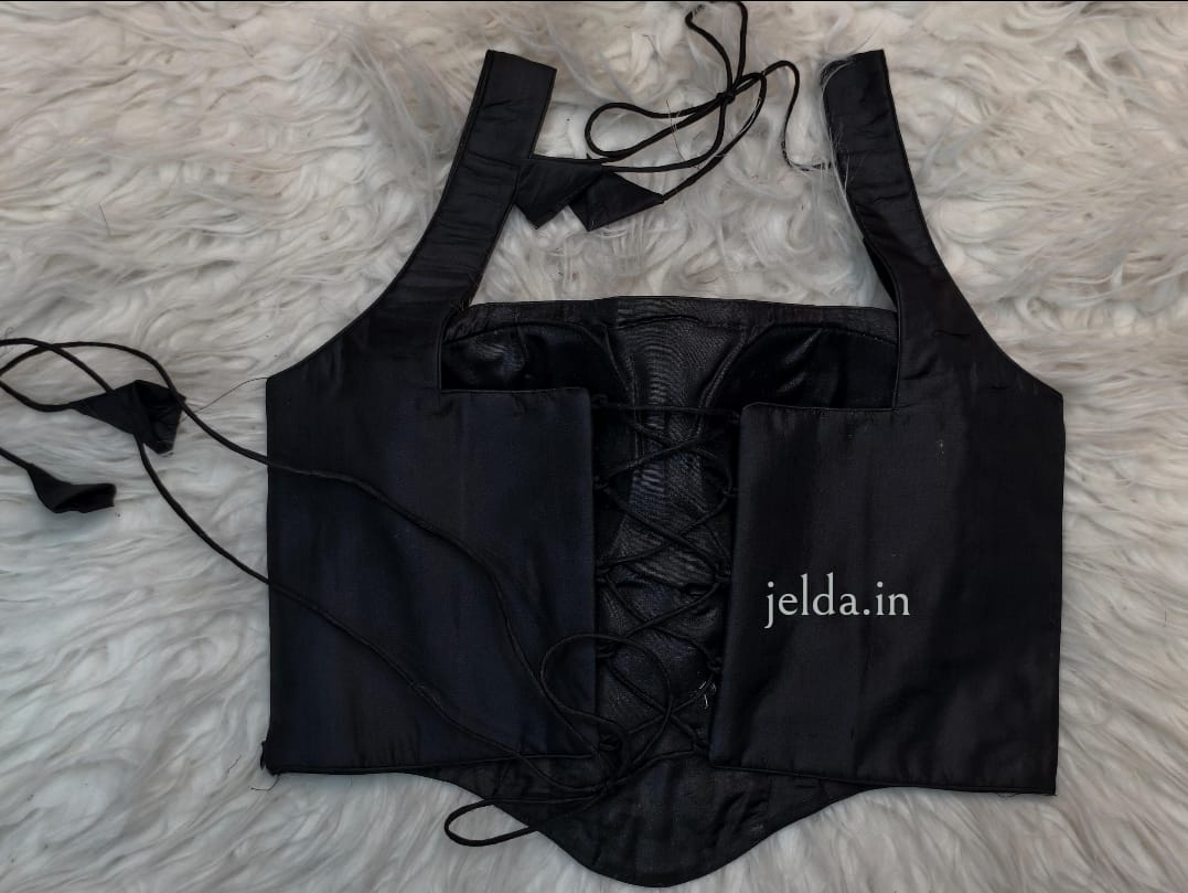 Pure silk corset custom made blouse