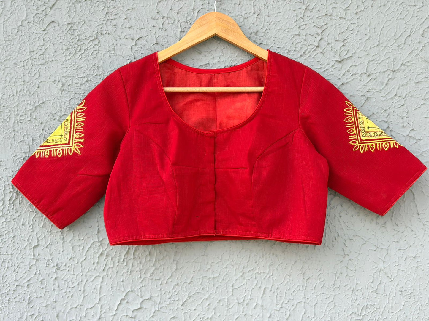 Cotton handpainted designer blouse