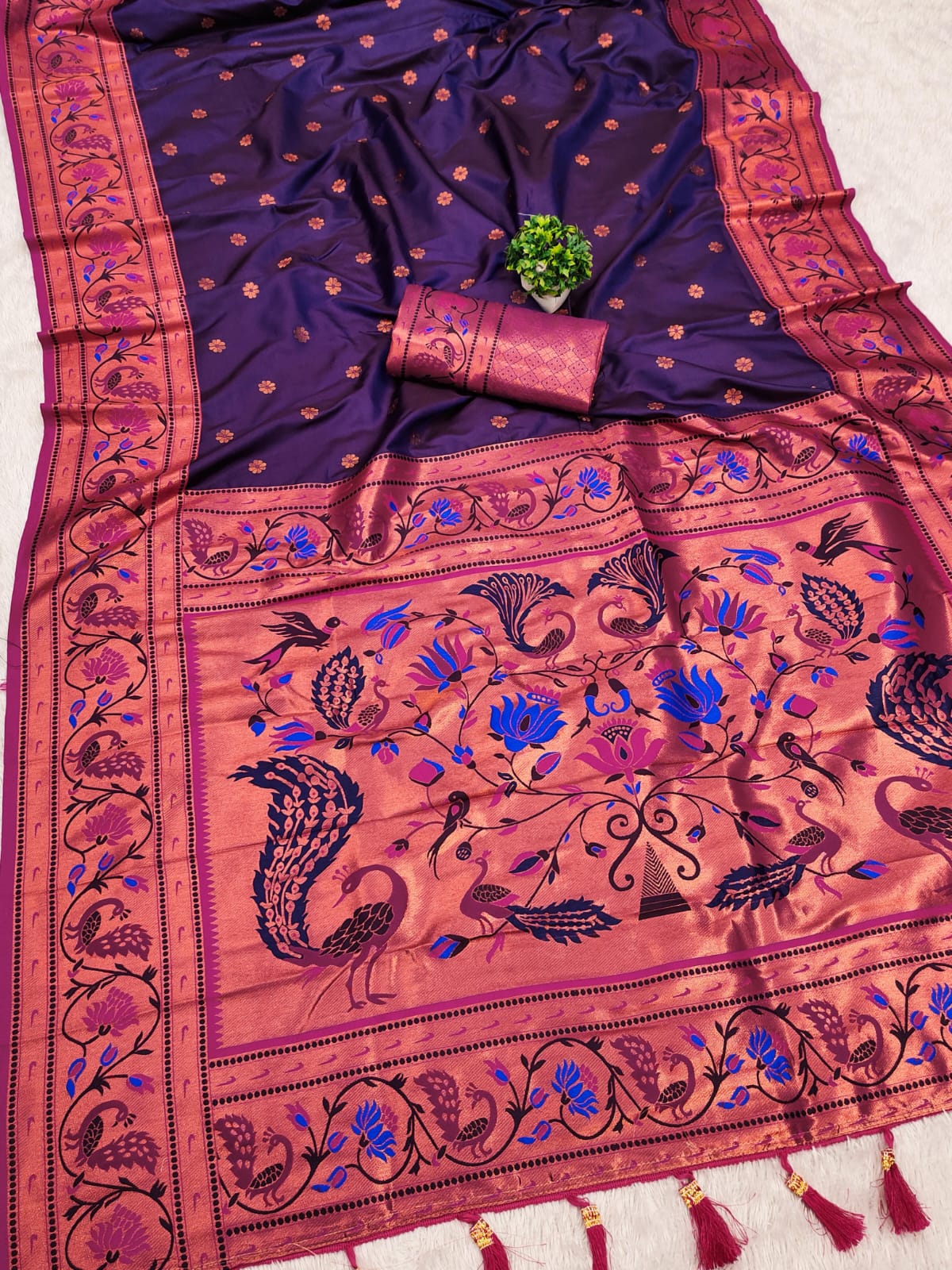 Soft Pethani silk saree