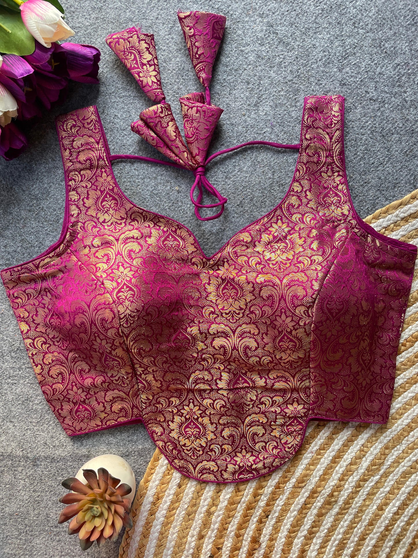 Heavy Jecard ready made blouse