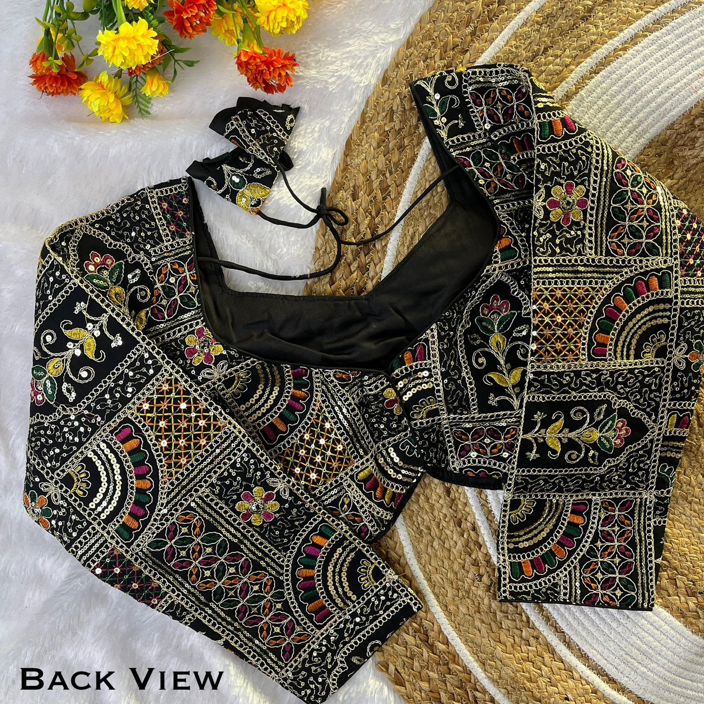 Heavy georgette full sleeve ready made blouse