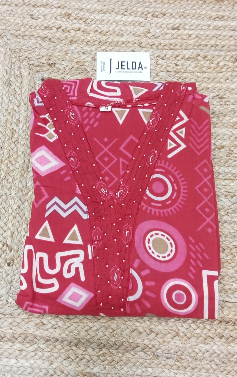 Cotton printed salwar suit