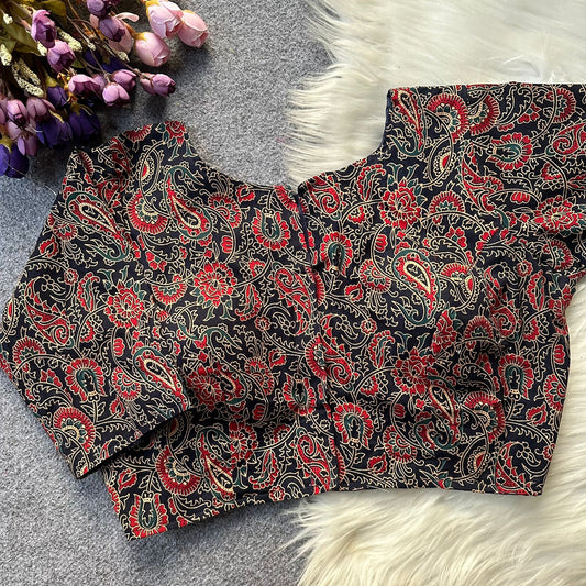 Ajrakh Cotton ready made blouse