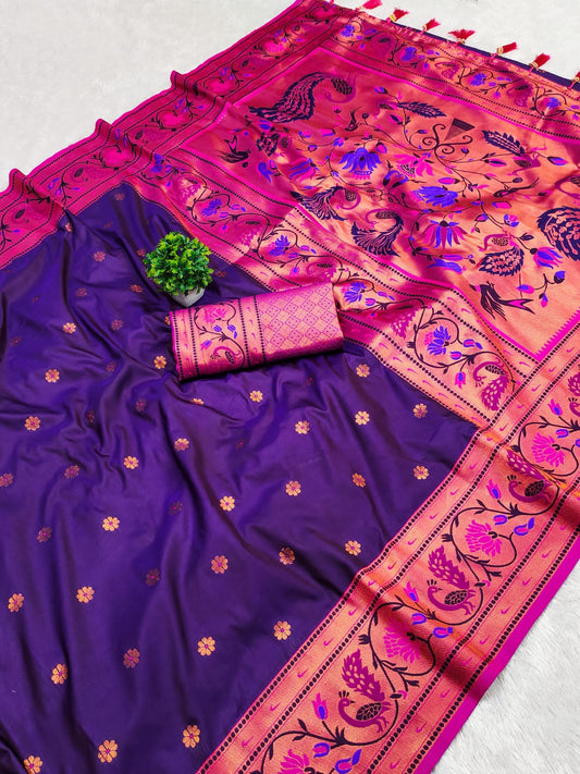 Soft Pethani silk saree