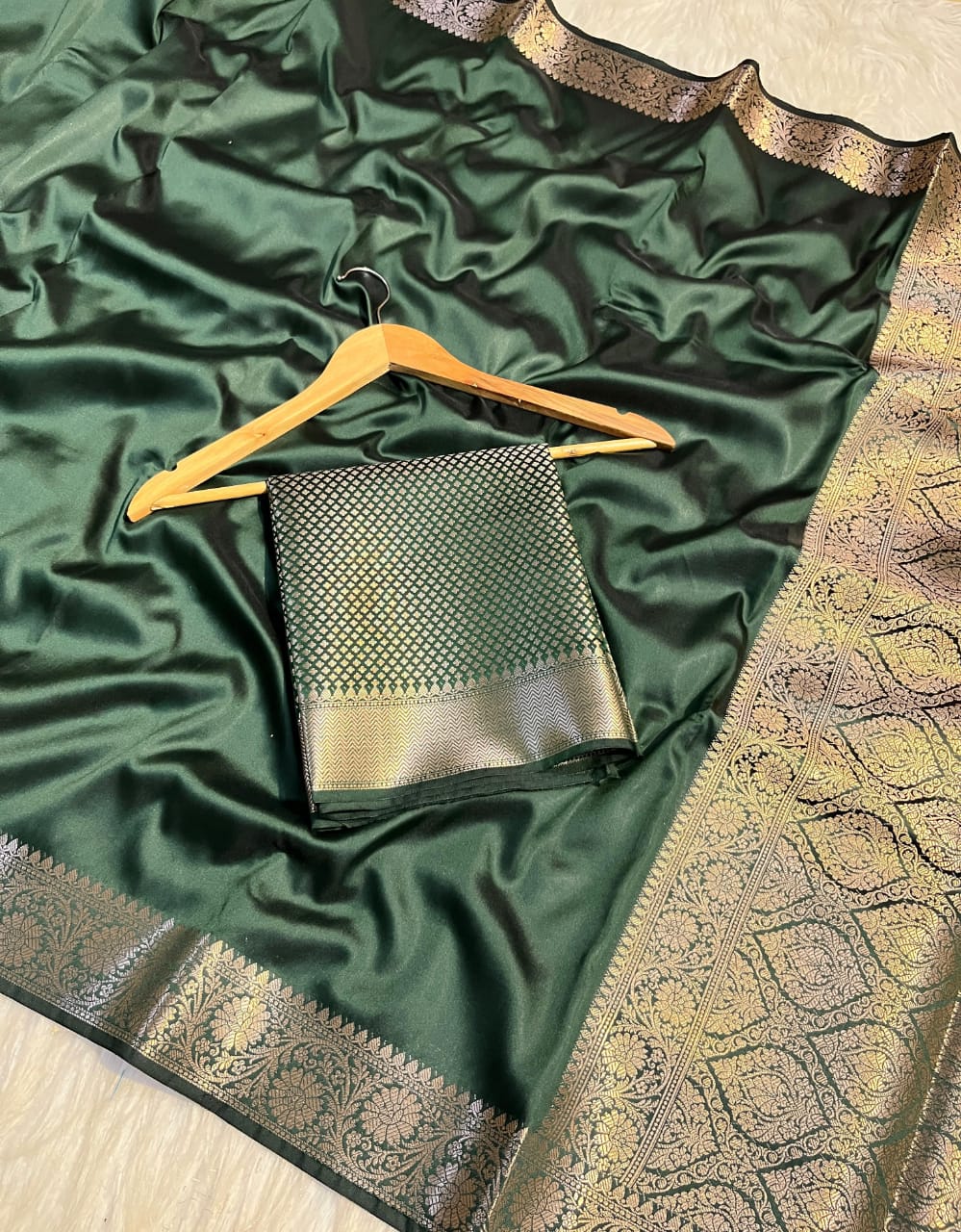Banarasi Semi katan Soft Saree