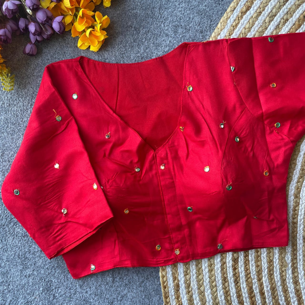 Pure Reyon Cotton ready made blouse