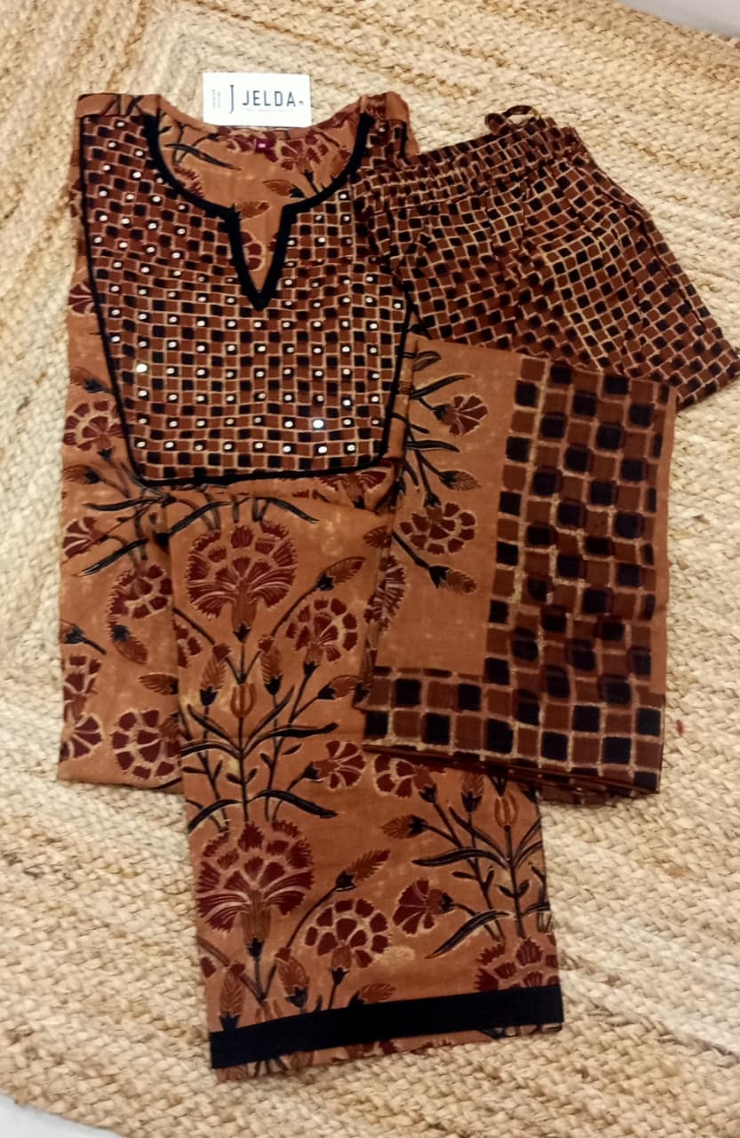 Cotton printed salwar suit