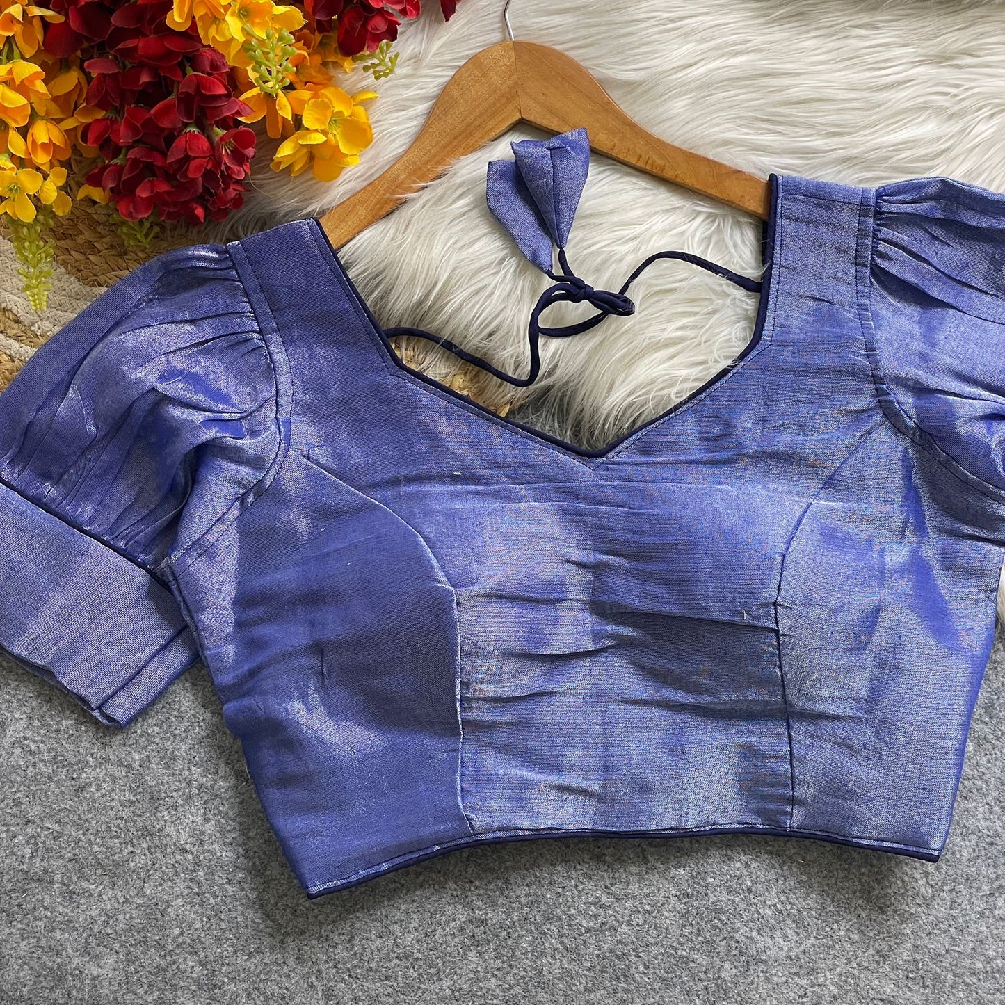 Pure Erode Silk Cotton ready made blouse