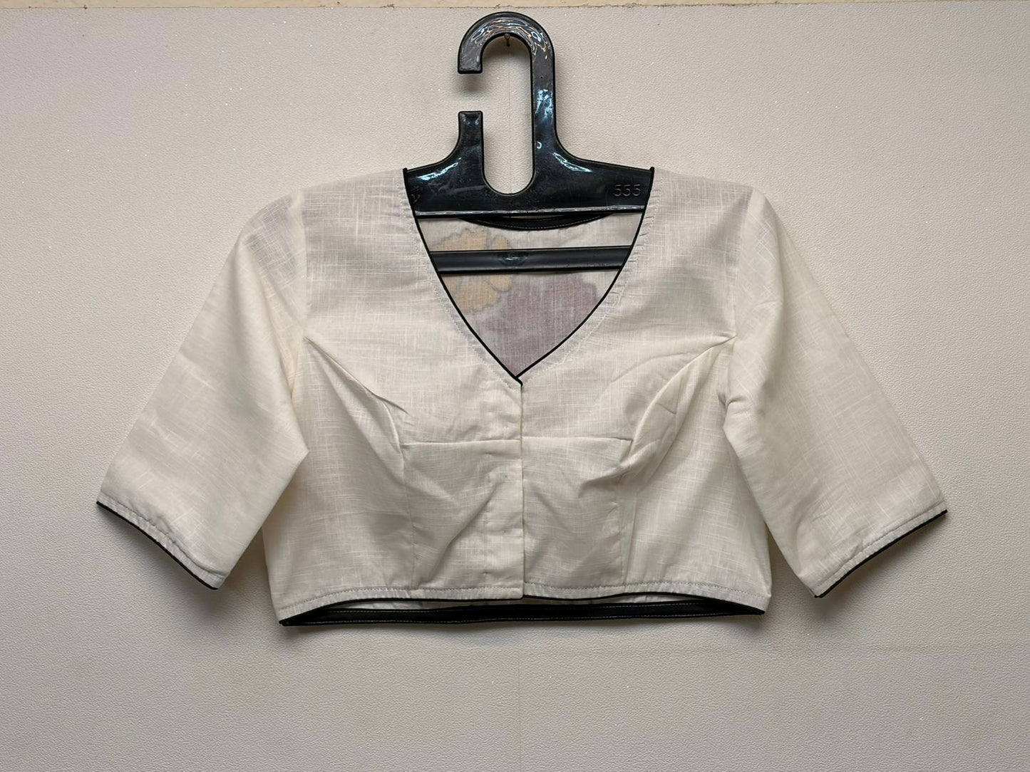 Cotton hand embroidered designer blouse