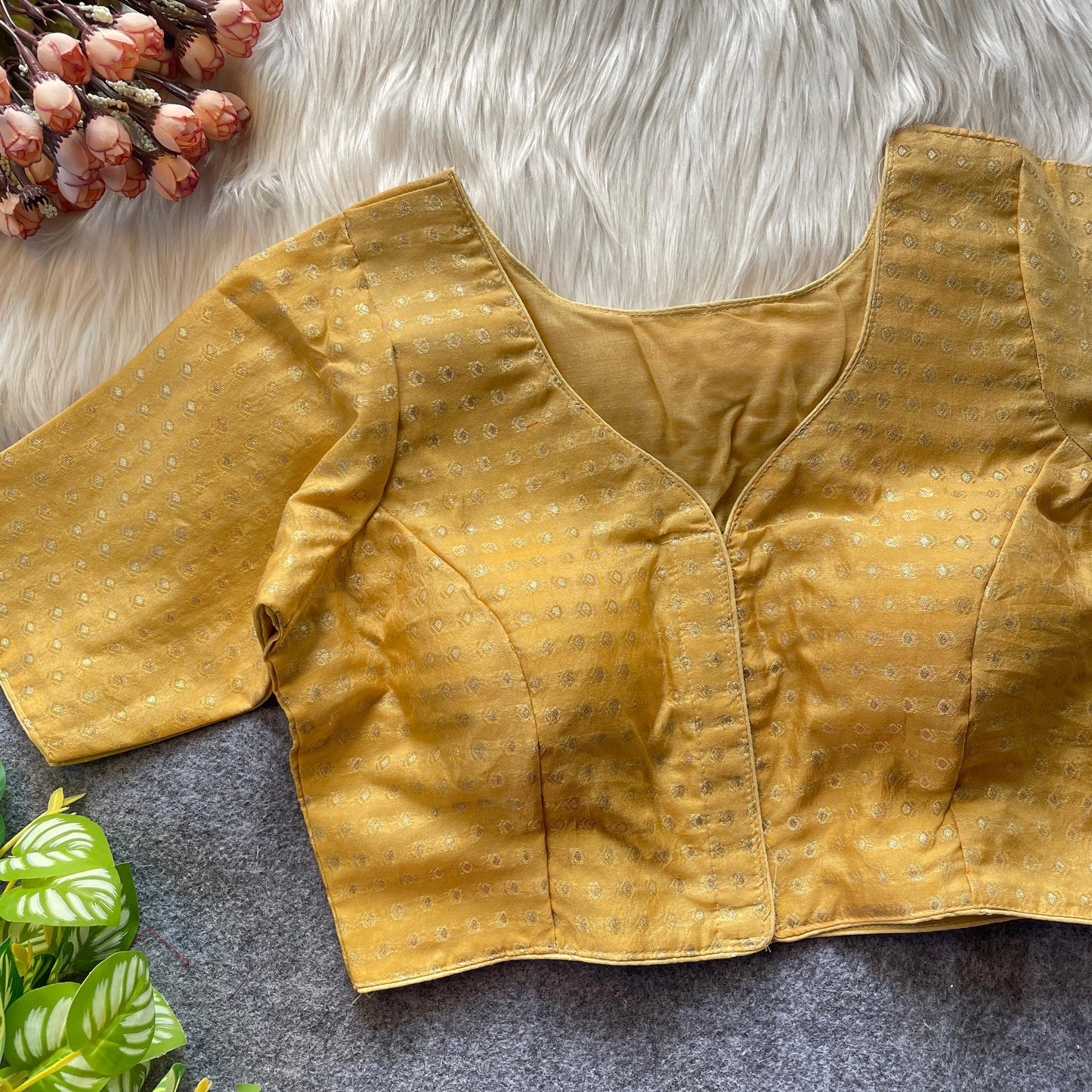 Heavy Jecard buti fancy ready made blouse