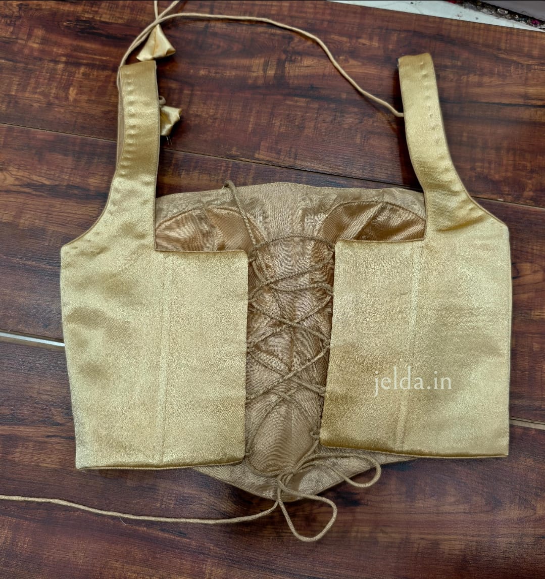 Corset multi banarsi brocade custom made blouse