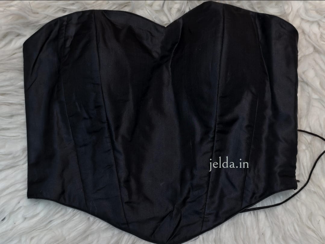 Pure silk corset custom made blouse