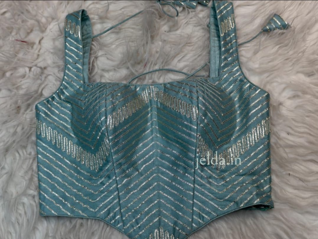 Corset gota patti custom made blouse