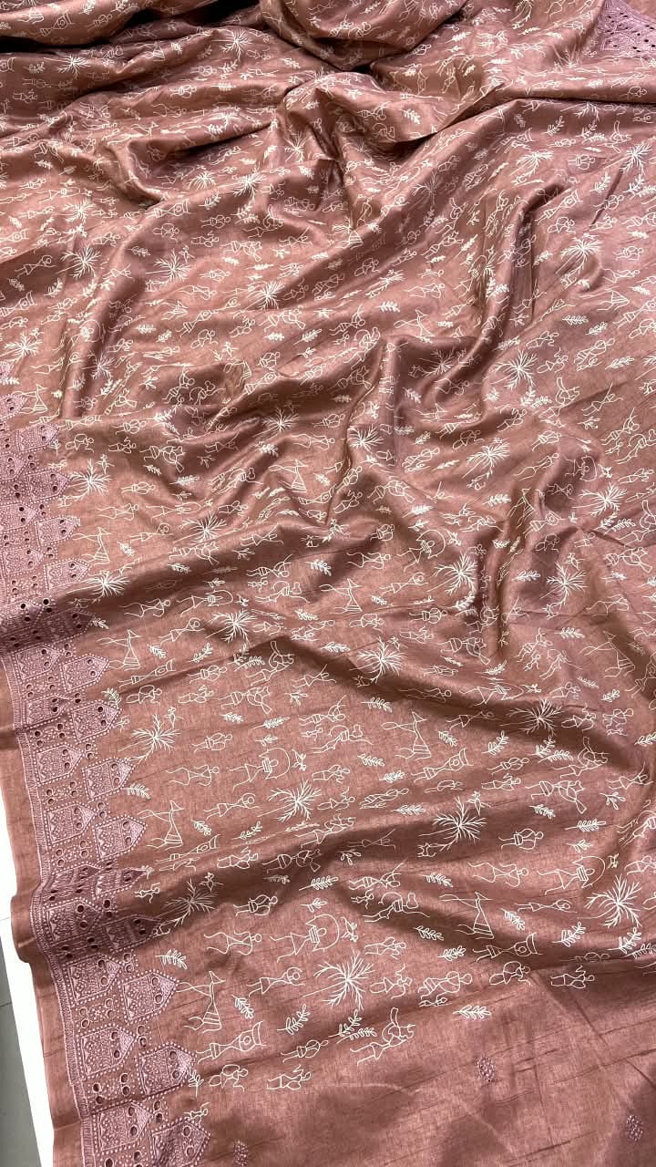 Soft & luxurious Tussar Silk saree