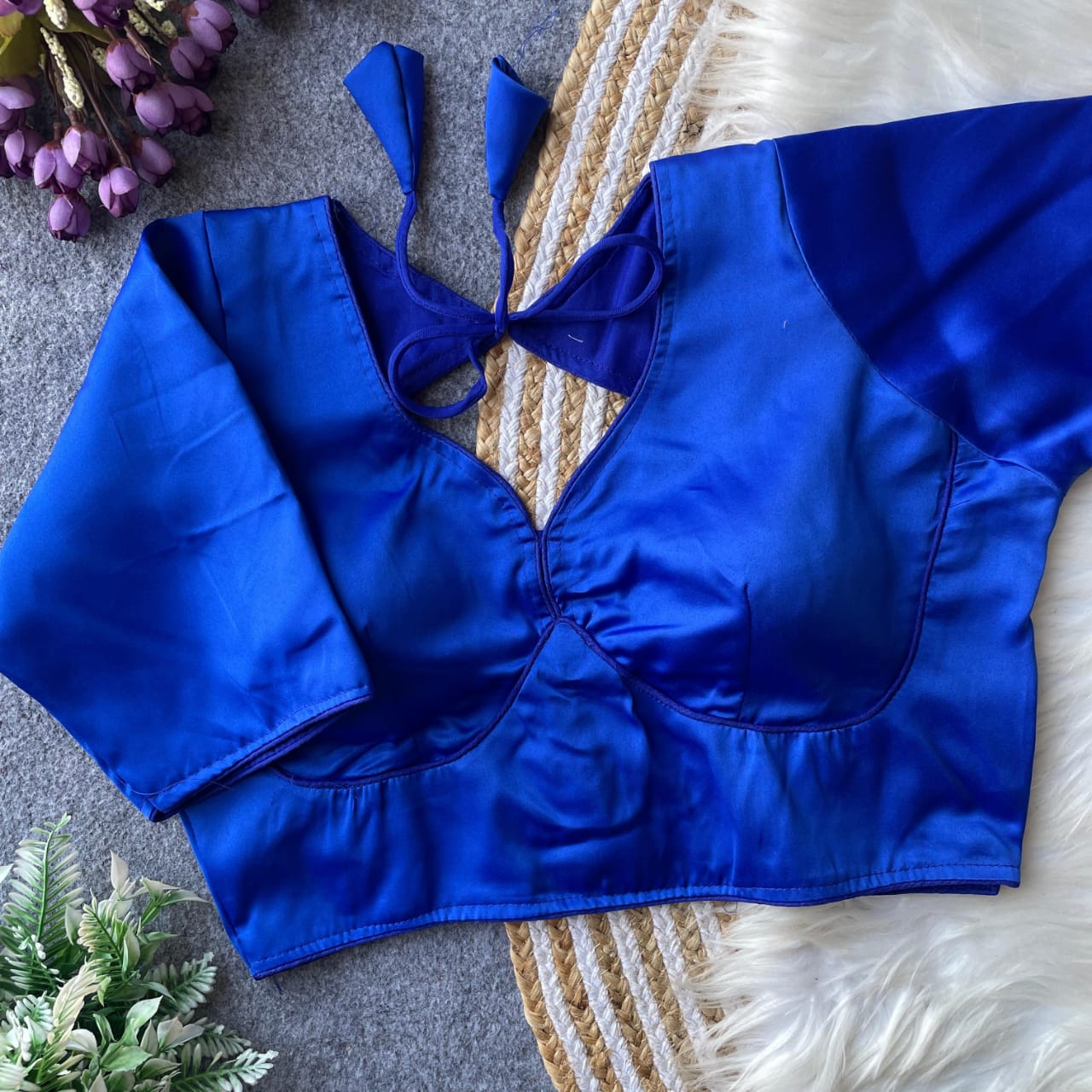 Pure malai satin - Premium Readymade Blouse