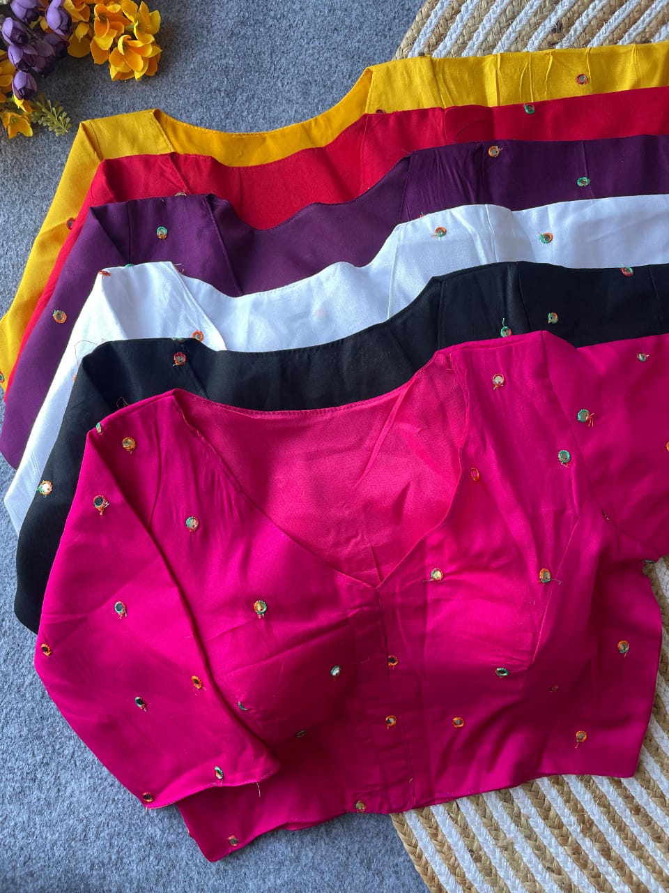 Pure Reyon Cotton ready made blouse