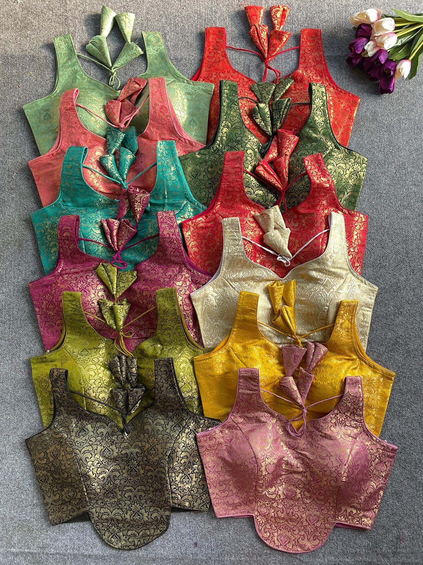 Heavy Jecard ready made blouse