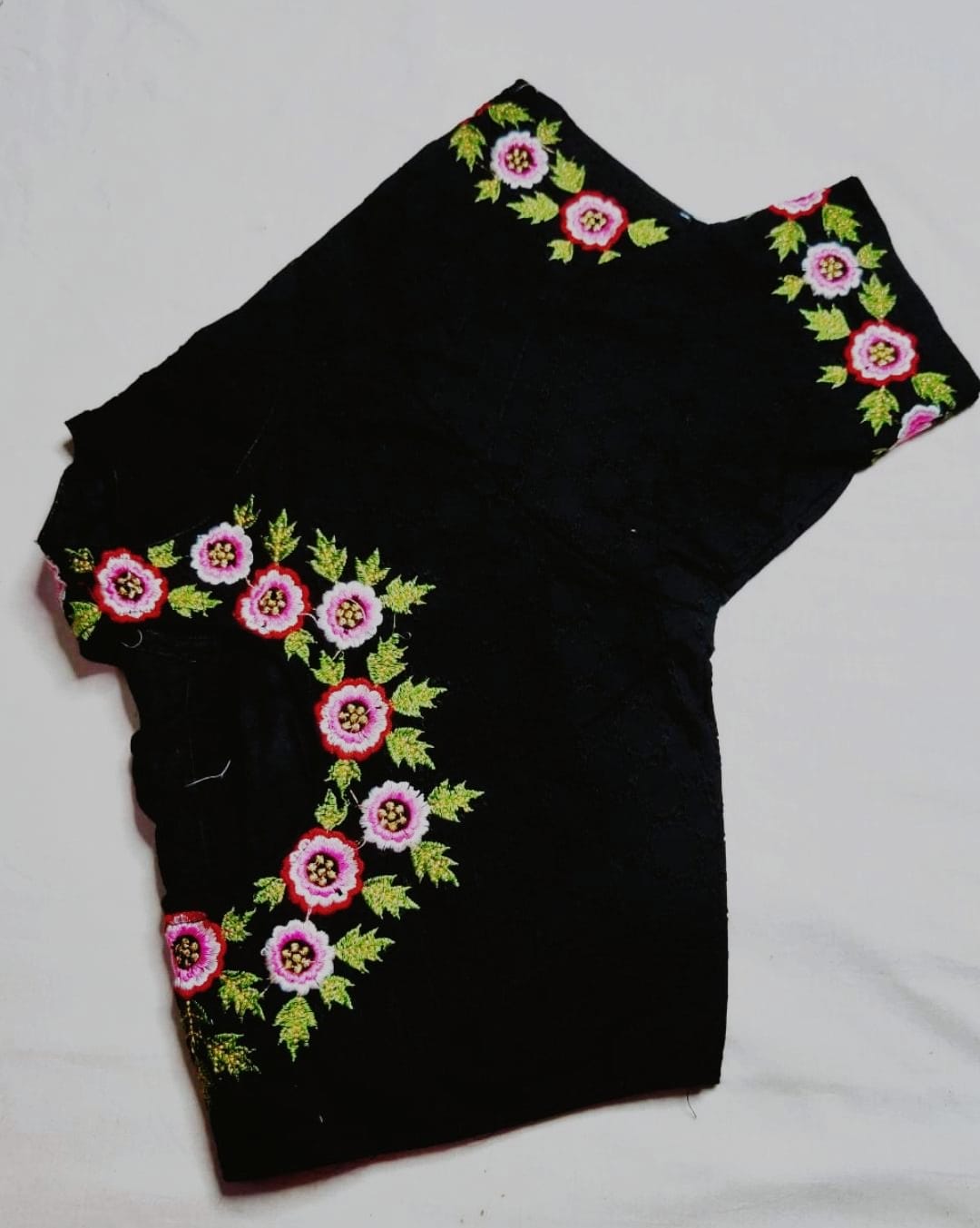 Hakoba embroidery work ready made blouse
