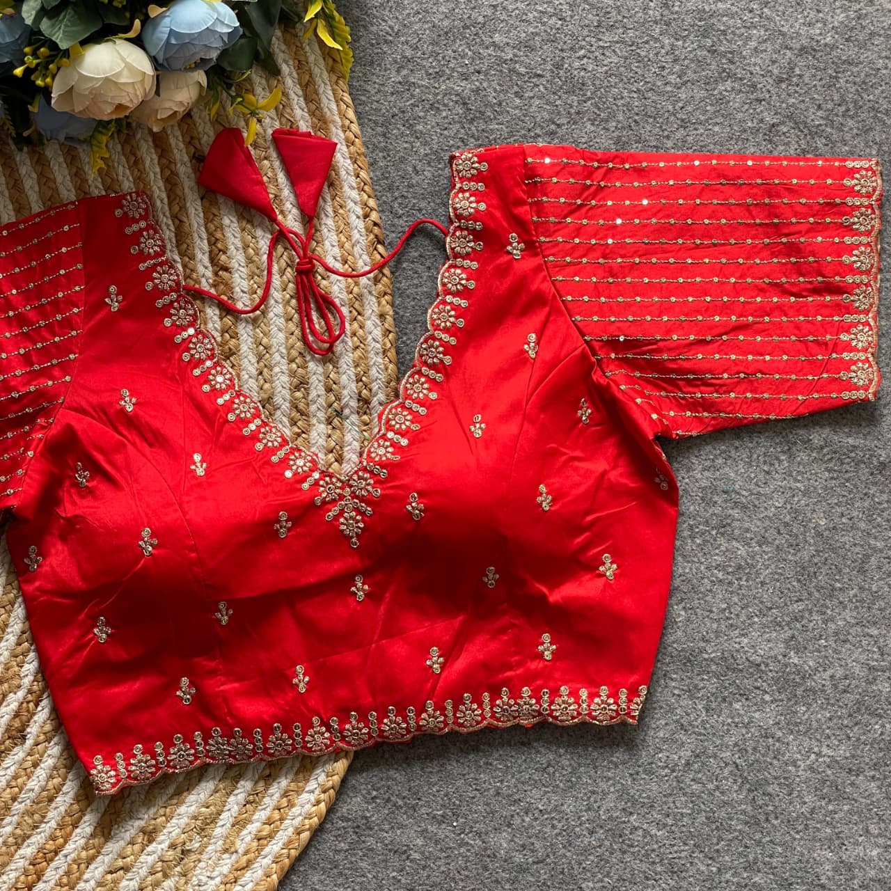 Banarasi silk ready made blouse